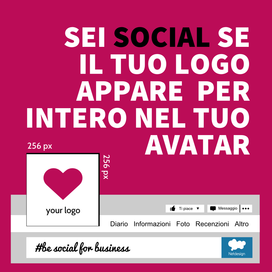 Sei social se il tuo logo appare per intero nel tuo avatar