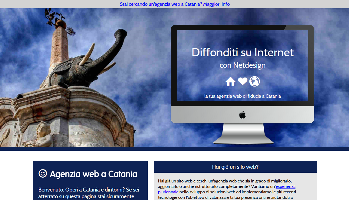 Agenzia web Catania - Screenshot del sito web