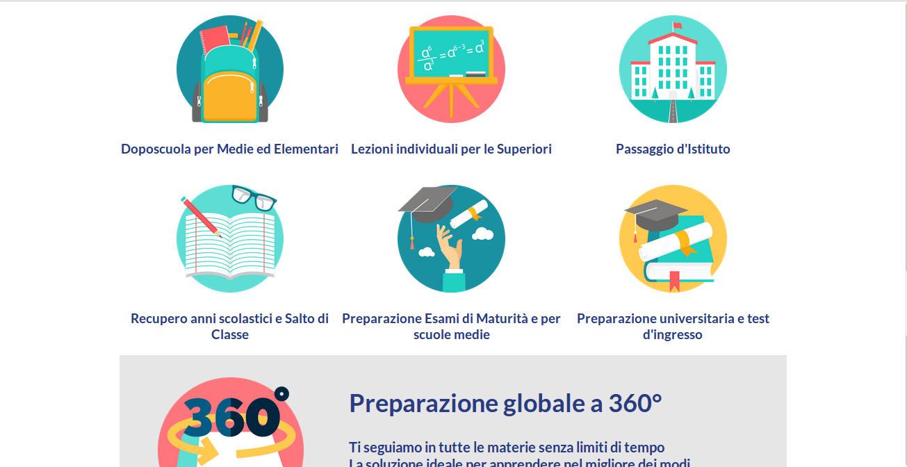 Realizzazione sito web doposcuola Lentini